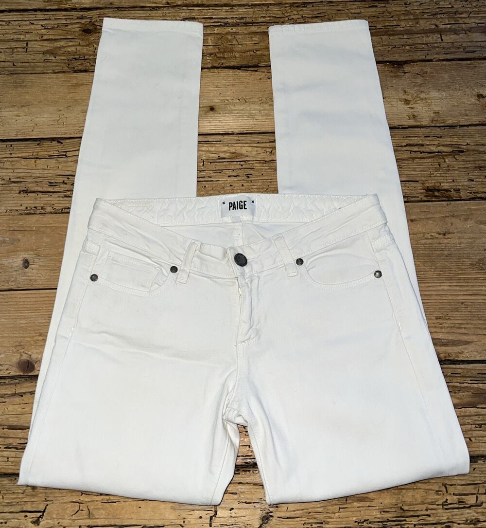 Paige Jeans Women’s Size 26 Optic White Skyline Ankle Peg Skinny Jeans